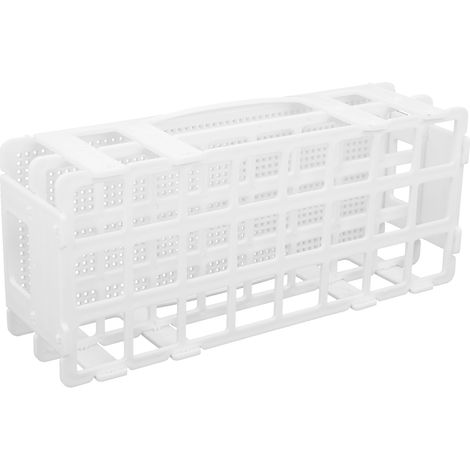 Porte-tubes à essai en plastique, support de tubes de prélèvement démontable, rack pour tubes centrifugeurs 25mm, 24 alvéoles, porte-échantillons robuste. (1/5)
