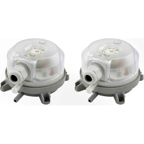 Système de surveillance du débit d'air à double composant avec pressostat différentiel réglable, plage de mesure 50-500 Pa. (1/5)