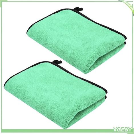 Serviette de pêche - FAFEICY - Pack 2 40x30 cm - 100% coton - Absorption élevée - Boucle de suspension (1/5)