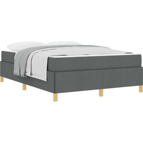 Maison Exclusive - Struttura del letto Grigio scuro 140 x 200 cm Tessuto