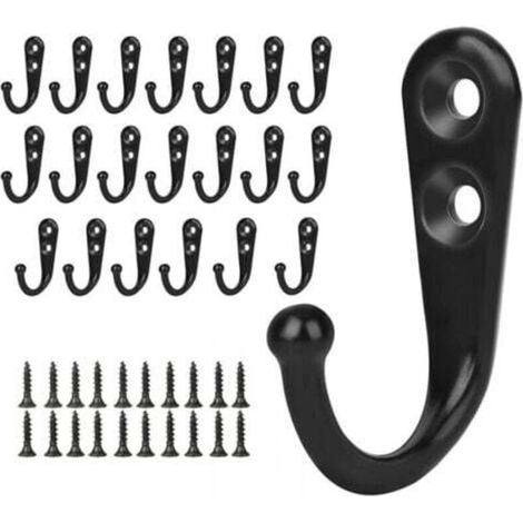 20 Stück Garderobenhaken-Wandhaken Vintage-Retro Metallhaken mit Schrauben