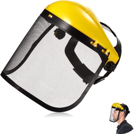 Visière de Visage, Tondeuse d'herbe de Jardin Casque de Protection Faciale Chapeau de Protection de Sécurité Protection des Yeux Visière de Couverture Faciale (1/5)