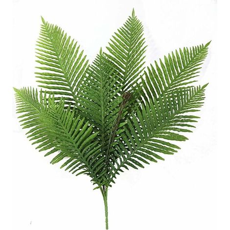 Artificial Boston Fern Plants 31.5" Tall Artificial Shrubs Greenery Bushes Faux Flower Fake Areca Palm Plants Leaves for Indoor Outdoor Home Kitchen Party Flowers Arrangement Wedding Decorations (1/4)