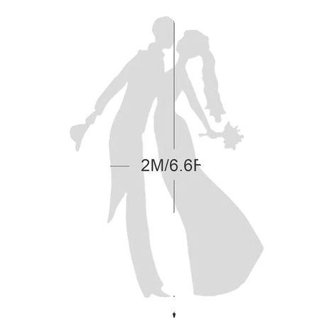Arche de Mariage, Décoration Extérieure Polyvalente, Facile à Assembler, BLANC, 2M (1/2)