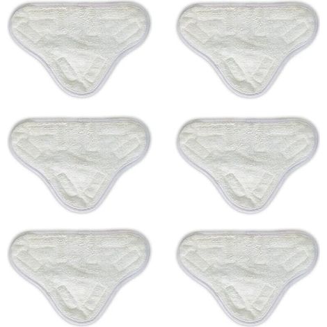 Pack Microfiber Cleaning Pads for Steam Cleaner, Compatible with H2O X5 H20, Washable, (1/4)