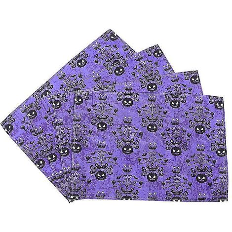 4 Halloween-Tischsets für die Halloween-Dekoration