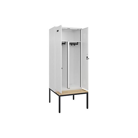 kaiserkraft Armadietto sporco/pulito con panca Evolo PLUS 2 (1/3)
