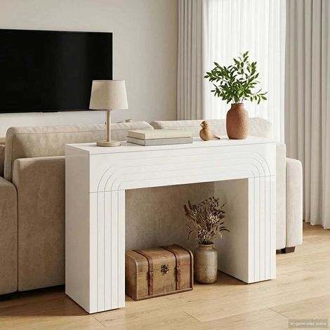 vidaXL  Coffee Table  High Gloss White 102 x 35 x 75 cm Engineered Wood