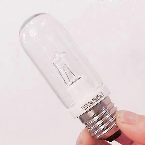Lot de 2 ampoules tubulaires E27 de 200 W à intensité variable blanc chaud (2800 K) style Edison puissance 75 W. (1/2)