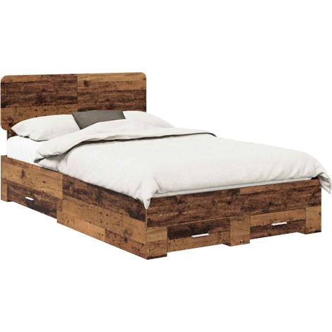 Maison Exclusive - Struttura del letto con testiera Legno vecchio 120 x 190 cm (1/5)