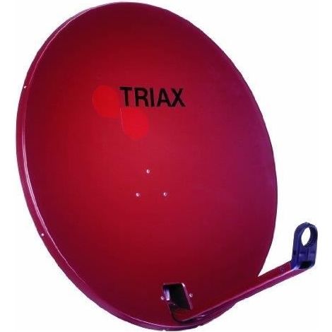 Antenne satellite - TRIAX - TDA 64 R-1 - Gain 35.8 dBi - Diamètre 640 mm - Couleur Rouge