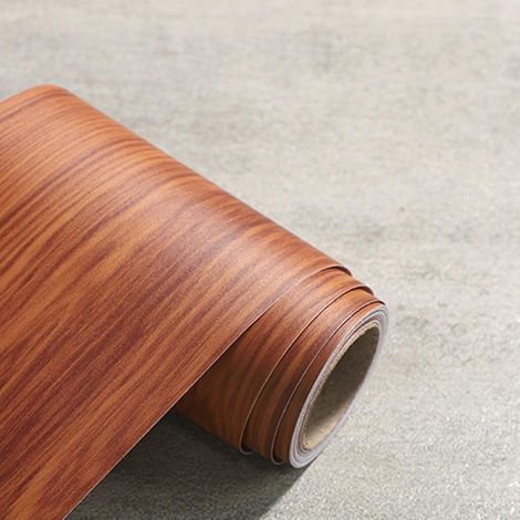 (20 cm x 5m) Papier Peint Bord Miroir Cadre Amovible Étanche Ruban de Réparation pour Céréales en Bois Autocollant Autocollant Autocollant pour Tables, Chaises, Portes, Fenêtres, Sol