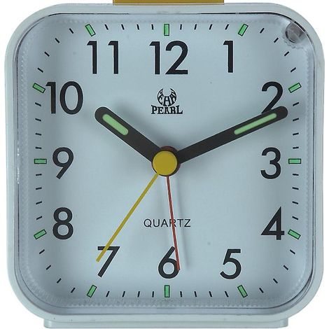 Réveil silencieux Pxcl, sans tic-tac, à piles, avec veilleuse, grand écran et fonction snooze, idéal pour la chambre ou le bureau. (1/3)