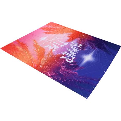Rideau de douche imperméable en polyester épais, sans trous, avec crochets pour salle de bain (150 x 180 cm) (1/5)