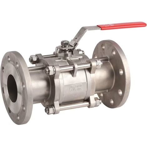 Vanne à Boisseau Sphérique 3 Pièces Inox SFERACO Série 731 à Brides PN40 DIN3202 F1 DN32 - 731032