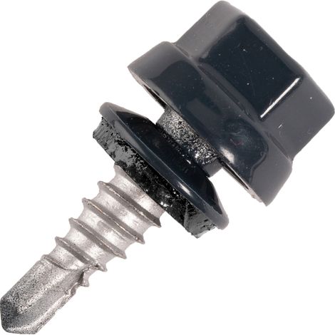 100 Stahltrapezblechschraube - Naht - TH10-4.8x25mm RAL7016 - SCELL-IT - ZTCR-48025-7016