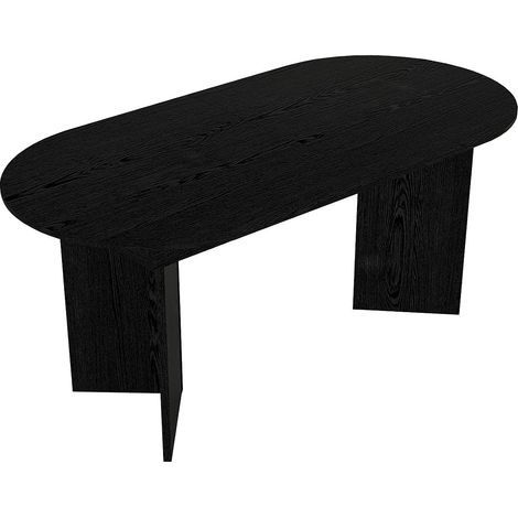 Table à manger extensible 6 à 10 personnes - Noir - TOPANIA (1/5)