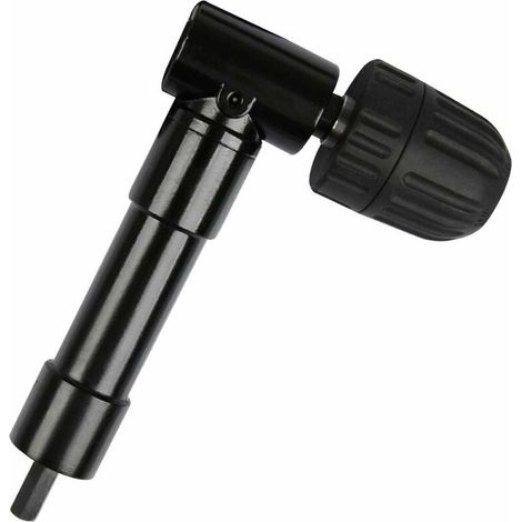 Mandrin à angle droit autobloquant à 90°, adaptateur de mandrin à angle droit pour perceuse à dégagement rapide, embouts de perçage, tournevis, adaptateur de mandrin à angle droit (1/5)