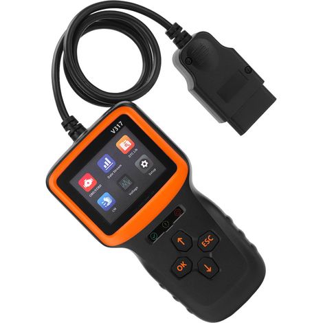 Lecteur de code défaut OBD2 V317 V1.5, écran ABS, outil d'analyse véhicule DC9-16V, diagnostic auto portatif (1/5)