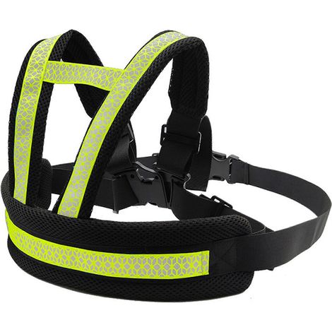 Harnais de sécurité enfant pour moto, vélo, réglable et respirant, avec bande réfléchissante (taille enfant S). (1/5)