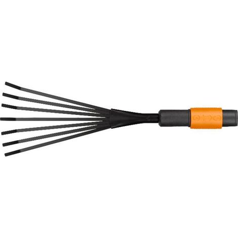 Attrezzo per pulizia Fiskars Quikfit rastrello nero 12.5 cm