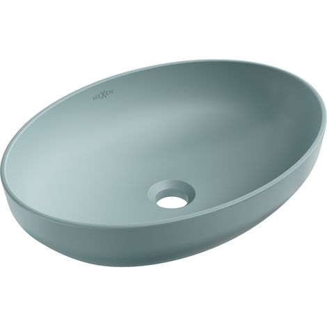 Mexen Cornelia lavabo de comptoir 50 x 36 cm, Vert mat clair - 21885048 (1/5)