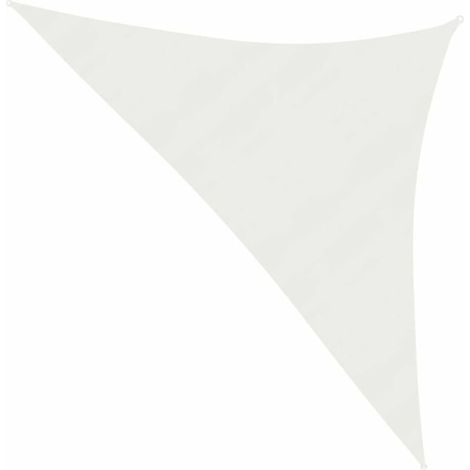 Skuggsail dreieckiges Sonnensegel 160 g/m², weiß, 3x3x4,2 m, UV-beständiges HDPE-Gewebe, robuste Gartenmarkise. (1/5)