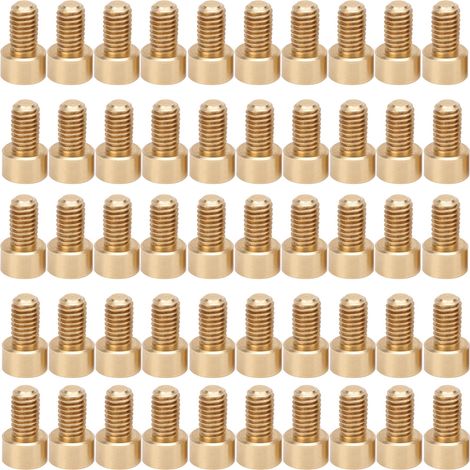 50 vis à tête hexagonale creuse en cuivre M6 x 10 mm (1/5)
