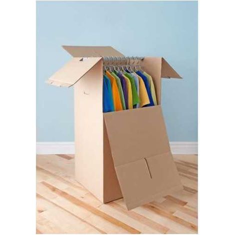 Caja Carton Mudanza Armario 50x50x120cm 80023 FUN&GO