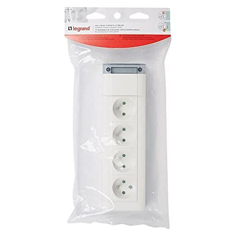 Legrand 050610 - Multipresa fissa - 4x2P+T - senza cavo - L. 253 mm (1/4)