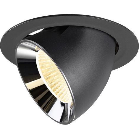 Spot encastré Numinos Gimble XL noir/chrome 3000K - 40 deg - 1009887