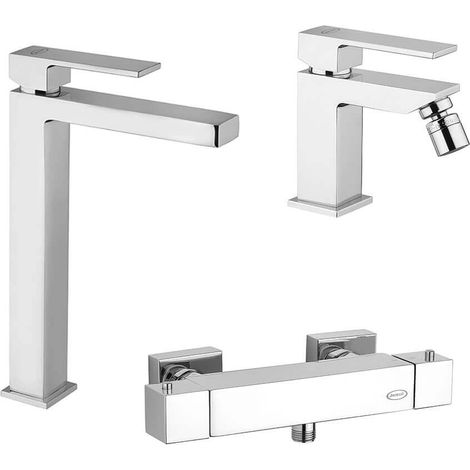 Jacuzzi Rubinetteria miscelatori lavabo alto bidet ed esterno doccia termostatico serie Twinkle (1/5)