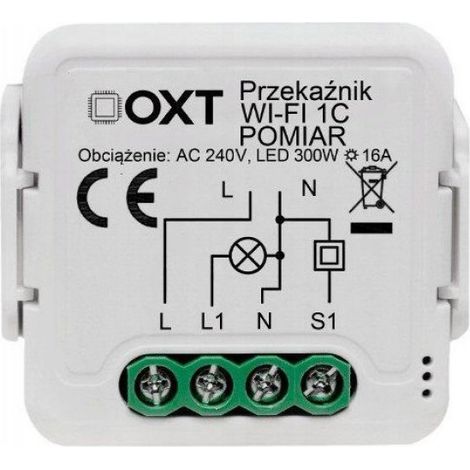 Module de transmission radio Blebox - T220P - Module relais OXT 1 circuit mesure 16 A WIFI TUYA