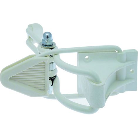 Monin – Bloc volet poignée rallongé blanc – Enrouleur manuel pour volet roulant – Fil d'acier époxy – Longueur 14 cm