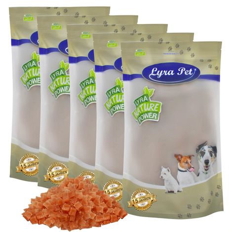 5 kg de cubes de poitrine de poulet Lyra Pet