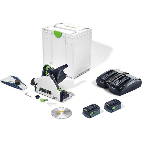 Sierra de inmersión FESTOOL TSC 55 5.0 KEBI-PLUS/XL - 2 baterías 18V 5.0Ah + hoja de sierra Ø 160 mm - 577342 (1/5)