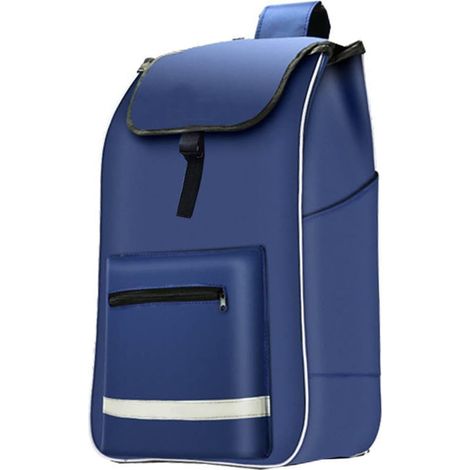 Bolsa de repuesto para carrito de la compra, bolsa para carrito de supermercado, bolsa portátil resistente al desgaste para carrito de cocina, carritos plegables, azul (1/5)