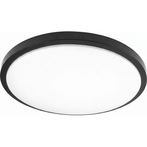 Plafón Kirat 60 W blanco/negro 5880 lm 49x49x8 cm mando regulable