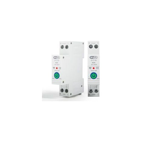 Disjoncteur Wifi Commutateur, 63A Interrupteur Connecté avec Commande Vocale Minuterie Interrupteur à Télécommande Compatible avec Alexa et Google Assistant TUYA APP (1/5)
