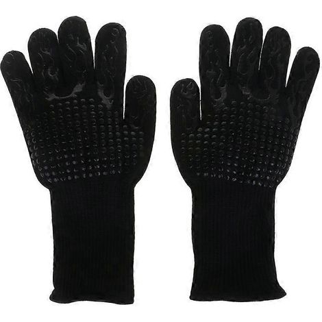 1 Paar hitzebeständige, dicke Silikon-Kochhandschuhe (bis 1472 °F) für Backofen, Ofen und Grill (1/5)