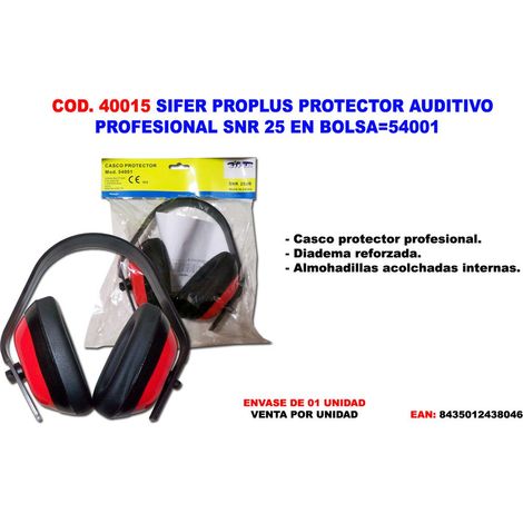SIFER EINSTELLBARER GEHÖRSCHUTZ SNR 25 TASCHE 54001