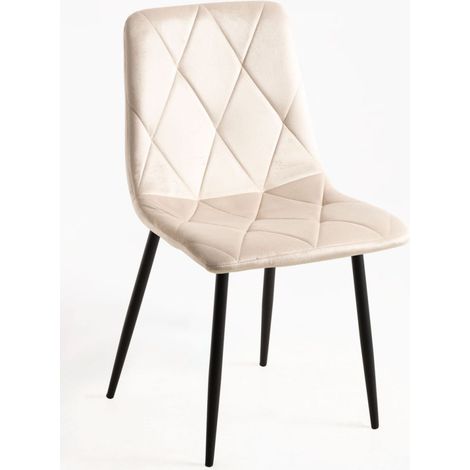 Sillas Comedor - Silla Lyke Terciopelo - Beige (1/5)