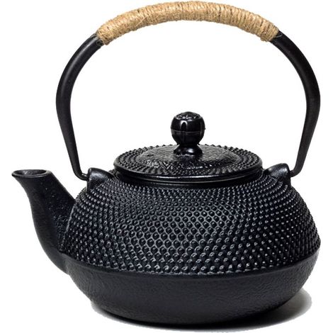Tetsubin 0.6 Litre - Théière Japonaise Noire en fonte (1/2)