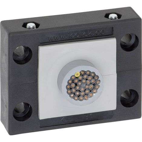 Icotek KEL-B1 Profilo per introduzione cavi Ø (max.) 35 mm Poliammide Nero 1 pz.