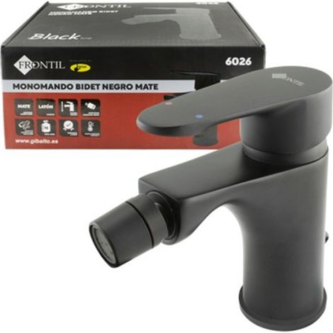 Monomando Bidet Frontil Premium Negro Mate Latón 35mm