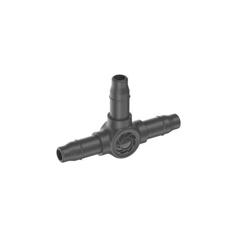 RACCORDO A T TUBO PER TUBO DA 3/16 PER MICROIRRIGAZIONE- - per tubo da 3/16 conf.pz10 in blister(13211) - 5 blister GARDENA