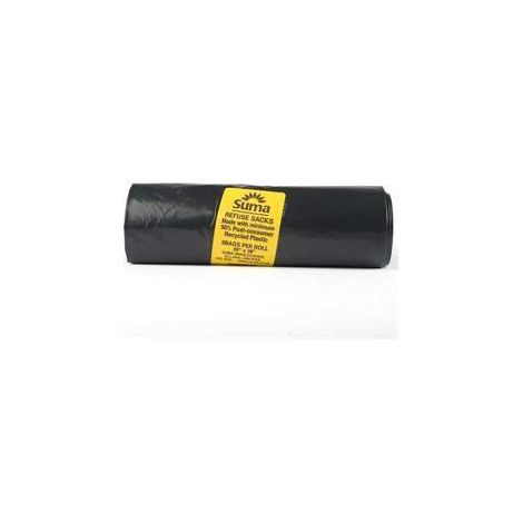 Refuse sacks made with minimum 50% post-consumer recycled plastic  - SUM-NF270