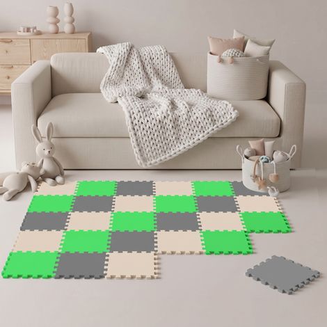 27 Teile Baby Kinder Puzzlematte ab Null - 30x30 Puzzle Spielmatte Krabbelmatte (1/5)