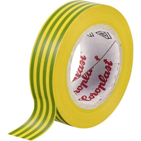Coroplast 302 cinta aislante verde y amarillo 25m x 19mm