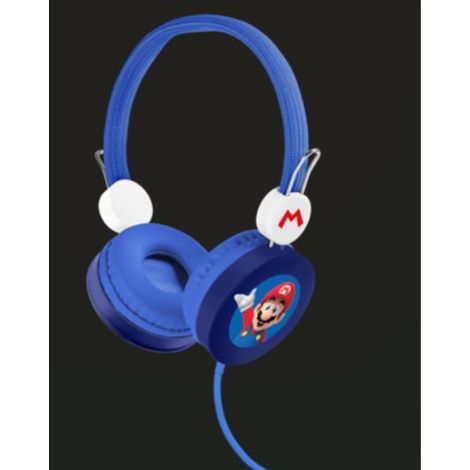OTL Technologies SM1109 Super Mario - Auriculares infantiles con cable, color azul